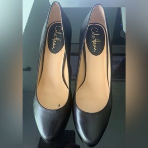 Cole Haan with Nike Air All Leather round toe Stiletto pumps black Size 9B